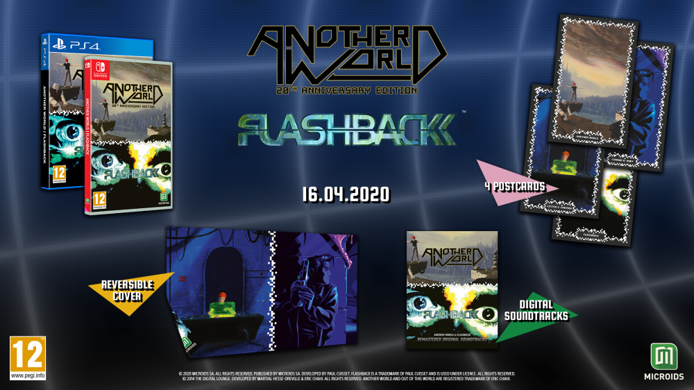 Réunis pour la première fois, (re)découvrez les jeux  Another World et Flashback !